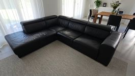 Echtleder‑Wohnlandschaft 260×220 cm – gepflegt, L‑Form